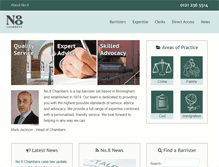 Tablet Screenshot of no8chambers.co.uk